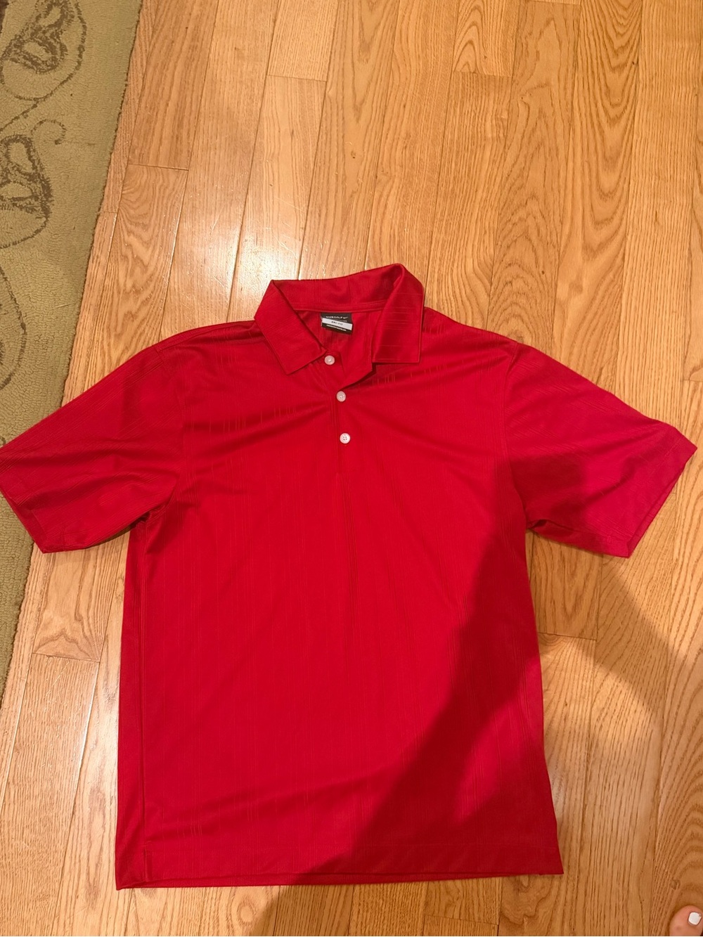 Nike Men's Red Short-Sleeve Golf Polo